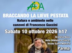 Sabato 10 Ottobre, “Braccando la lieve pestata. Francesco Guccini e la natura” con Rocco Rosignoli.